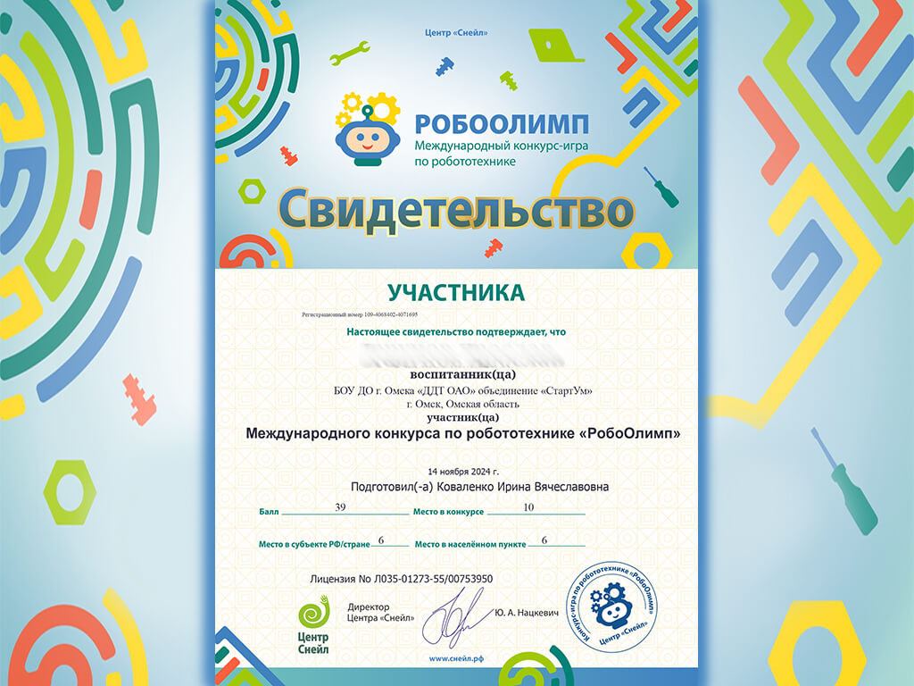 Итоги конкурса по робототехнике «РобоОлимп»