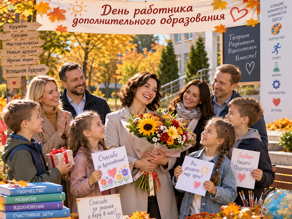 С ДНЁМ РАБОТНИКА ДОПОЛНИТЕЛЬНОГО ОБРАЗОВАНИЯ!